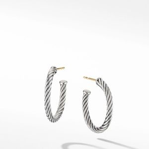 One - 1 inch David Yurman Cabelspira Hoop Earring (lost its pair) w/ DY bag